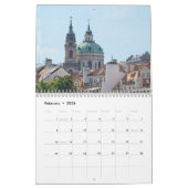 Prague 2026 calendar カレンダー (2月 2026)