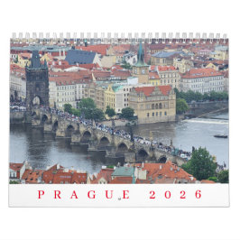 Prague 2026 calendar カレンダー