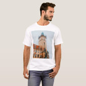 Prague Astronomical Clock, Old Town Square Czechia Tシャツ (正面フル)