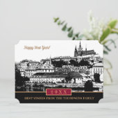 Prague Castle New Years Card, Prague Art  Holiday シーズンカード (スタンド正面)