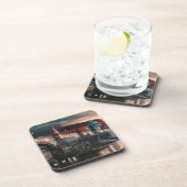 Prague Charles Bridge Night Hard Plastic Coaster コースター (右側)