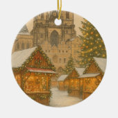 Prague Christmas Ornament Holiday Art, Christmas  セラミックオーナメント (正面)