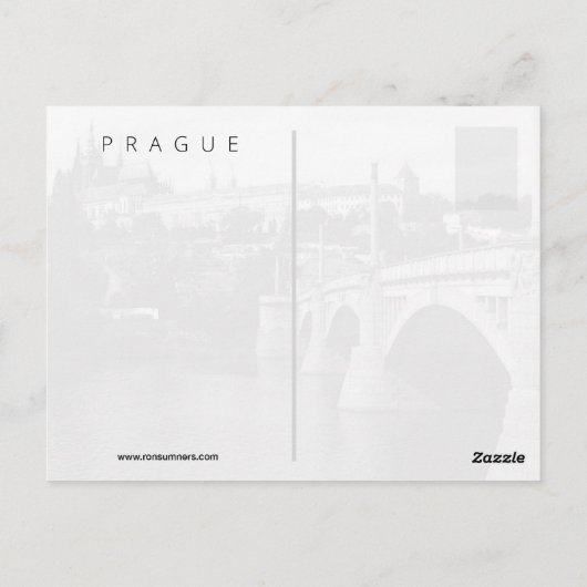 Prague, Czech Republic ポストカード (裏面)