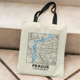 Prague, Czech Republic City Map Tote Bag トートバッグ