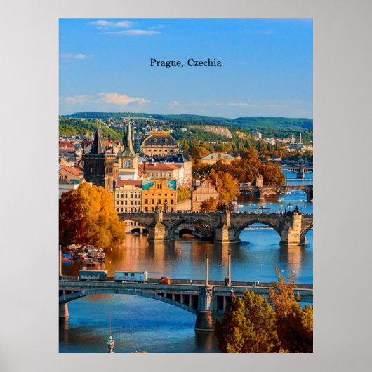 Prague Czechia Bridges ポスター (正面)