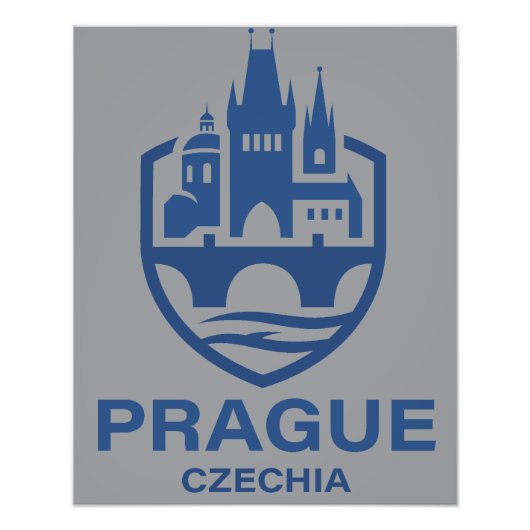 Prague Czechia Europe フォトプリント (正面)
