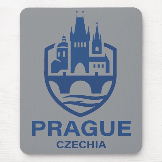 Prague Czechia Europe マウスパッド (正面)