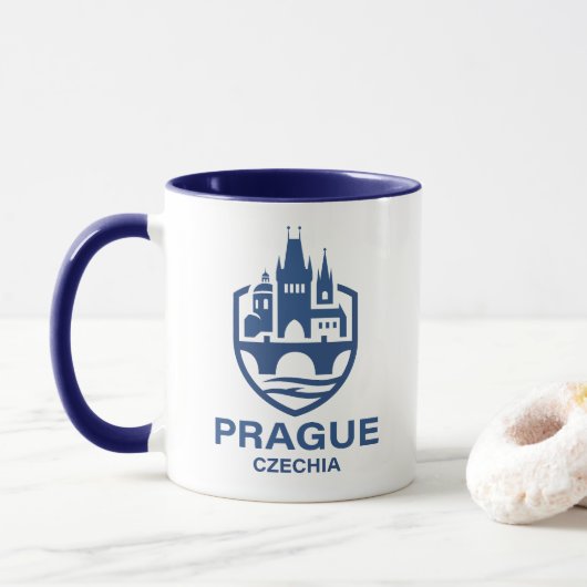 Prague Czechia Europe マグカップ (ドーナツ)