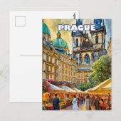 Prague, joyau de Bohême ポストカード (正面/裏面)