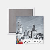 Prague Magnet, Charles Bridge, Towers マグネット (正面/裏面)