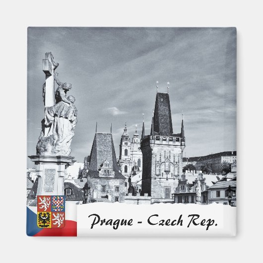 Prague Magnet, Charles Bridge, Towers マグネット (正面)