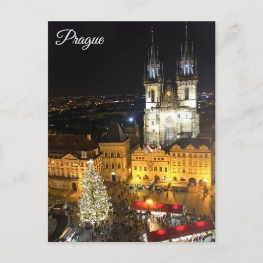 Prague old town square ポストカード (正面)