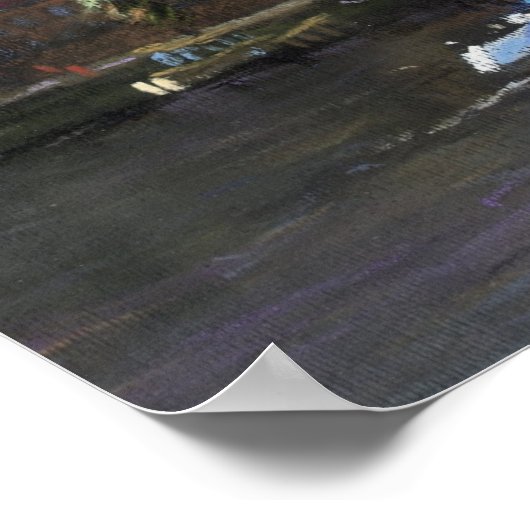 Prague Panorama Charles Bridge Prague Castle ポスター (角)