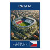 Prague Stadium - Czech - Ecological Design ポスター (正面)