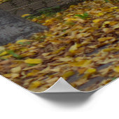 Prague Tram in Autumn Splendor ポスター (角)