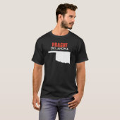 Prague USA State America Travel Oklahoman Tシャツ (正面フル)