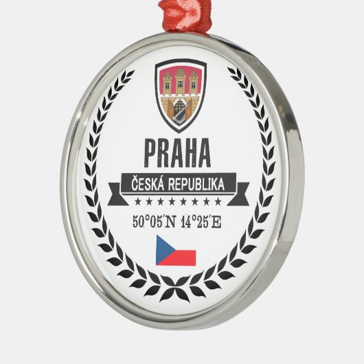 Praha メタルオーナメント (左)