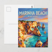 Praia da Marinha Portugal ポストカード (正面/裏面)