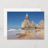 Praia da Ursaビーチの岩ポルトガルのギフトポスター シーズンポストカード (正面/裏面)