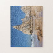 Praia da Ursaビーチの岩ポルトガルのギフトポスター ジグソーパズル (縦)