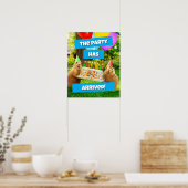 Prairie Dog Birthday Party ポスター (キッチン)