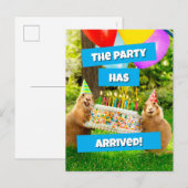 Prairie Dog Birthday Party ポストカード (正面/裏面)