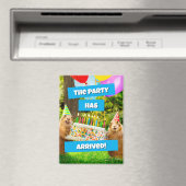 Prairie Dog Birthday Party マグネット (インサイチュ (食洗機))