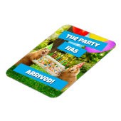 Prairie Dog Birthday Party マグネット (左側)