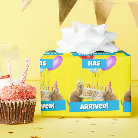 Prairie Dog Birthday Party ラッピングペーパー (誕生日パーティー)