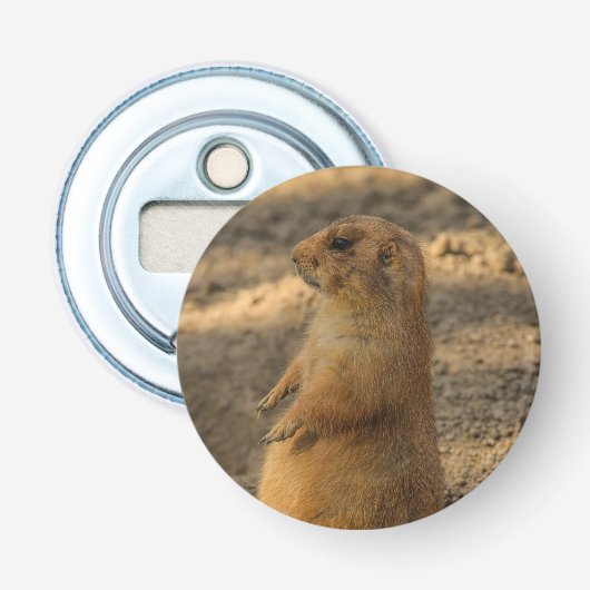 Prairie Dog Cute Photo 栓抜き (正面)