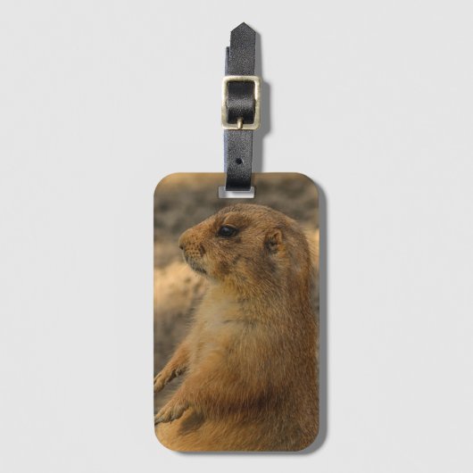 Prairie Dog Photo ラゲッジタグ (正面縦)