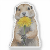 Prairie Dog Watercolor シール (正面)