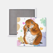 prairie dog which stands (4) マグネット (正面/裏面)