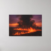 Prairie Fire Dramatic Texas Landscape Print キャンバスプリント (正面)