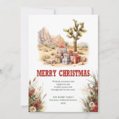 Prairie style Christmas greeting card editable シーズンカード (正面)