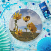 Prairie Sunset round paper plate ペーパープレート (パーティー)