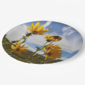 Prairie Sunset round paper plate ペーパープレート (アングル)