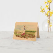 Prairie Woman Greeting Card カード (黄色い花)