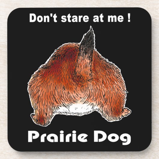 Prairiedogsのプレーリードッグ、コルクのコースター コースター (正面)
