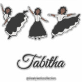 Praise Dancer BW #1 Sticker シール (正面)