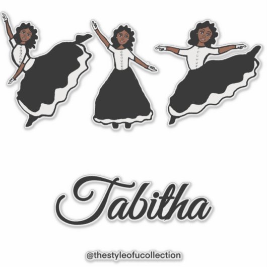 Praise Dancer BW #1 Sticker シール (正面)