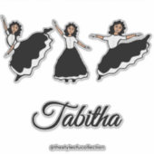 Praise Dancer BW #2 Sticker シール (正面)