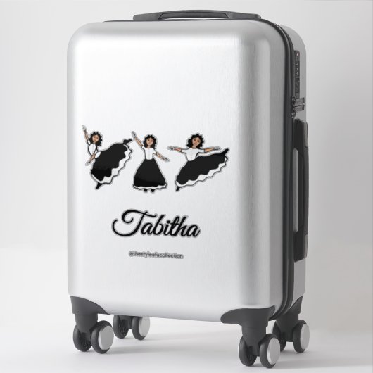 Praise Dancer BW #2 Sticker シール (スーツケース)