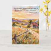 Praise God Always! Psalm 113:3 カード (黄色い花)