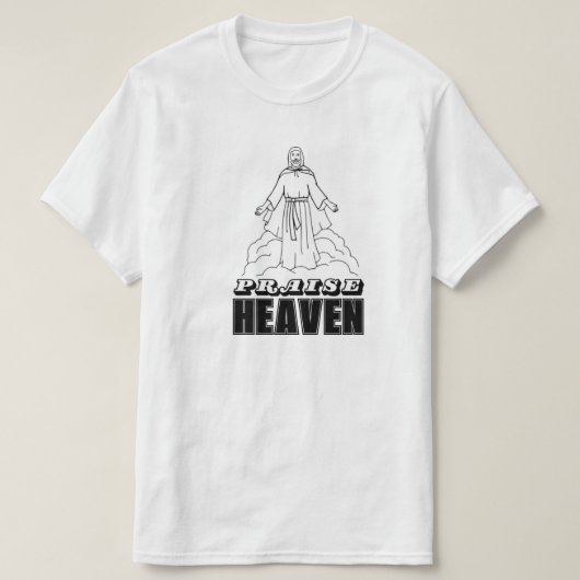 PRAISE HEAVEN Tシャツ (デザイン正面)