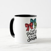 Praise Him in Every Season Christian 11 oz Coffee  マグカップ (正面左)