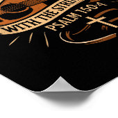 Praise Him With The Strings Jesus Acoustic Guitar  ポスター (角)