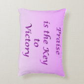 Praise is the Key to victory Pillow アクセントクッション (裏面(縦))