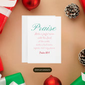 Praise & Joy Psalm 98:4 シーズンカード