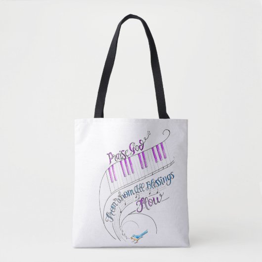 Praise Music Tote  トートバッグ (正面)